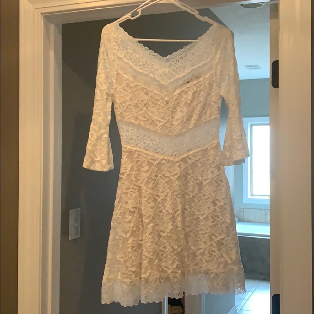 White lace dress